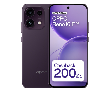 Smartfon OPPO Reno16F 5G 8/256GB Dark Purple